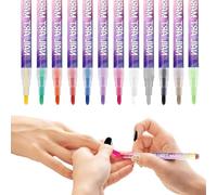Stylo Vernis à Ongles - 12 Couleurs Stylo Gel 3D Pour Art - Marqueurs de Dessin pour les Ongles | Pour Femmes Salon À Domicile Mariage Formel Voyage Manucure Décontracté Fête Rassemblement