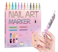 Stylo Vernis à Ongles 12 Couleurs Vernis à Séchage Pointe 0.7mm