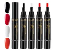 Stylo vernis à ongles, 4x Drawing Gel Polish Set | Manucure Art Kit for Travel Dating Holiday Style