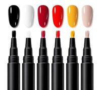 Stylo vernis à ongles, vernis stylo pour manucure - Feutre vernis à ongles semi-permanent, séchage rapide sans lumière, pour professionnelle et domicile (DD)