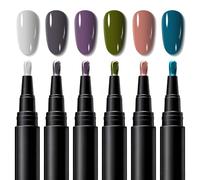 Stylo vernis à ongles, vernis stylo pour manucure - Feutre vernis à ongles semi-permanent, séchage rapide sans lumière, pour professionnelle et domicile (EE)