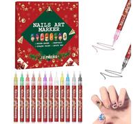 Stylo Vernis Gel - 12 Couleurs Haut Pigmenté,Marqueurs Vernis à Ongles Femme - pour Professionnels Amatrices Femmes Salon à Domicile Manucure Quotidienne Studio