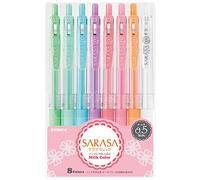 Stylo Zebra Sarasa 0,7 mm MK - Set de 8 couleurs 0.5 mm