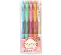 Stylo Zebra Sarasa 0,7 mm MK - Set de 5 couleurs 0.5 mm