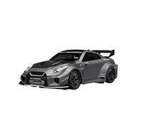 Stylomira Voiture de dérive RC en alliage à l'échelle 1/43 avec gyroscope réglable, 2,4 G 4WD 2 modes de conduite RC voiture de course avec lumières LED, modèle de course de bureau pour les amateurs