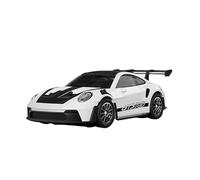 Stylomira Voiture de dérive RC en alliage à l'échelle 1/43 avec gyroscope réglable, 2,4 G 4WD 2 modes de conduite RC voiture de course avec lumières LED, modèle de course de bureau pour les amateurs