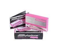 Stylophone Pink - Le synthétiseur électronique de poche original - Édition spéciale | Instrument de musique synthétiseur | Clavier synthétiseur | Instrument Stylophone