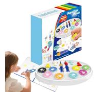 Stylos à aquarelle - 10.24x9.06x1.57 pouces marqueur de pinceau ensemble pour le dessin créatif, marqueurs d'art avec des outils de tampon, les activités parent-enfant pour les filles garçons, l'u