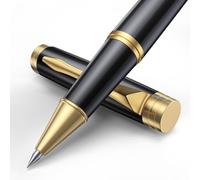 Stylos à bille à encre liquide - Jolis stylos pour bullet journal et fournitures de bureau - Écriture lisse, stylo de luxe avec coffret cadeau pour enseignant, stylo à bille fin pour homme et femme