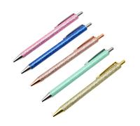 Stylos À Bille De Haute Qualité, 20 Pièces, 1.0mm, Paillettes Flash, Cristal, Cinq Couleurs, Stylo À Signature En Option, Fournitures De Bureau