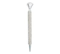 Stylos à bille diamant, stylos en métal cristals pailleté, stylo à bille rétractable élégant, outil d'écriture en strass scintillant avec grande pierre précieuse, pour amis, collègues, enseignants