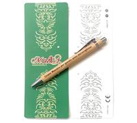 Stylos à bille en bambou dédicace enseignant maître boîte cadeau incluse (merveilleuse année maître)