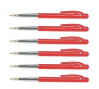 Stylos à Bille Rétractable M10 Clic Rouge - BIC - Pointe Moyenne