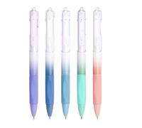 Stylos à bille rétractables - 5 pièces gel à séchage rapide | Couleurs | Encre facile à lire, écriture lisse, design compact, construction légère en polypropylène, examen scolaire et prise de notes
