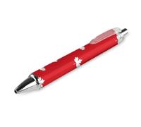 Stylos à bille rétractables à encre noire avec drapeau du Canada pour le travail et les affaires