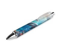 Stylos à bille rétractables à encre noire Ocean Dolphin pour le travail et les affaires
