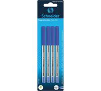 Stylos À Bille Tops 505-Mine M/Bleu - 4 Pièces Sur Carte Blister