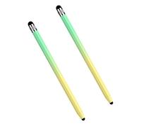 Stylos à double extrémité pour téléphone portable et autres appareils tactiles - Crayon de couleur dégradé - Double pointe en silicone capacitif