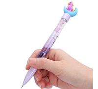 Stylos à encre gel avec adorable licorne Encre noire Stylos pour fille/adolescente Fournitures d’école et de bureau (violet)