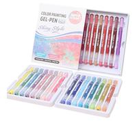 Stylos à encre gel colorée de 1 mm pour l'écriture, le scrapbooking, le marquage - Pour l'école, le journal, les adultes, les, les livres de coloriage, les étudiants, les enseignants, les