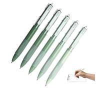 Stylos à encre gel couleurs set - Stylo rétractable | 5 pièces de noir sec point fin écriture lisse Précision améliorée gell-séchée pour bureau, école, journaling, croquis, note