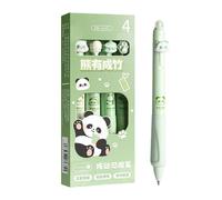 Stylos à encre gel effaçables - Stylos d'écriture pour étudiants - Outils d'écriture pour salle de classe, salle de réunion, maison, fournitures de papeterie de dessin animé