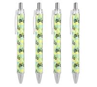 Stylos à encre gel rétractables de 0,5 mm pour moto, moto, vélo tout-terrain, design à bille vert menthe, facile à utiliser, pointe fine pour la prise de notes