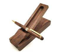 Stylos à encre gel vintage en bois - Stylos d'écriture - Stylos d'écriture multifonction - Accessoires de bureau