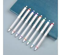Stylos à encre gélifiée rétractables WRITECH : Ensemble de stylos à point moyen 0,7 mm de couleurs variées, écriture fluide, encre non filante, lot de 8 pour le journal intime