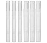 Stylos à Huile pour Cuticules Rechargeables 3ml 5ml Pp 6pcs | Design Transparent, pour Vernis à Ongles et Huile Nutritive, Lot de Six Tubes de Remplissage