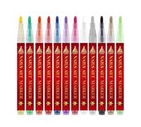 Stylos à Ongles 12 couleurs, pointe fine 0,3 mm, séchage , manucure de Noël | Marqueur pour faire des points aux ongles pour femmes, filles, salon, maison, beauté, manucure, pédicure et