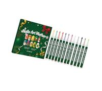 Stylos à ongles à base d'eau, 12 couleurs, faciles à utiliser, stylo à dessin pour des designs précis pour les amateurs professionnels, stylo à ongles à base d'eau
