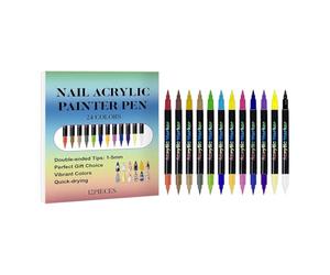 Stylos à ongles - Douze comptes, applicateurs de design rapides et , instruments de vernis gel à pointe étroite | Avantage décoratif de beauté, fonction de loisir d'illustration, maison