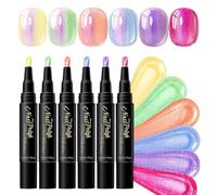Stylos à ongles - Ensemble de crayons gel pailletés | Peinture à séchage rapide 17 g, kit d'outils pour salon à domicile, accessoire de fête pour voyage, séance photo, mariage, rendez-vous galant