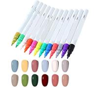 Stylos à ongles gel, 12 pièces de vernis à séchage rapide, outils de manucure pour adolescentes, utilisation à la maison et en salon, pratique du, stylos d'application lisses pour les fêtes,