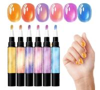 Stylos à Ongles Gel Set de Manucure Séchage de Six Pièces