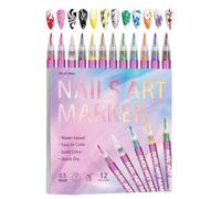 Stylos à Ongles Pointe Fine 0.5mm à Séchage