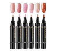 Stylos À Ongles Pour Filles - 6 Outils De Manucure Longue Durée À Séchage Rapide | Ensemble De Stylos Polonais 8ML | Art DIY Professionnel Pour Femmes, Adolescentes, Mères, Salon De Pratique, Fête À D