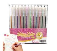 Stylos à paillettes, marqueurs artistiques | Marqueurs gel pailletés - Pour planificateur, décoration de fête, journal, activités scolaires, prise de notes, fabrication de cartes