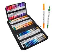 Stylos à peinture acrylique - 72 marqueurs à double pointe | Encre imperméable à séchage rapide 750g, ensemble de couleurs acryliques de qualité supérieure pour pierre, toile, tissu, bois, métal