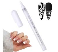 Stylos à pointe fine à séchage rapide pour décoration d'ongles, stylo de dessin à ongles, stylos à vernis à ongles pour nail art, crayon à ongles blanc, stylo de vernis à ongles à pointes fines