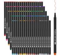Stylos à Pointe Fine Funnasting, Lot de 100 Stylos d'Art, Stylos de Dessin avec Pointe Fine de 0,4 mm pour l'Écriture, le Coloriage, le Marquage, le Journal à la Maison, au Bureau et à l'École
