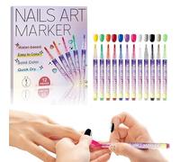 Stylos À Vernis À Ongles 12 Couleurs Stylo Vernis 3D Artistique