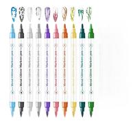 Stylos Acryliques Pour Ongles 10 Couleurs, Séchage, Double Embout