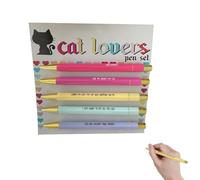 Stylos amusants pour adultes, stylos au design unique et amusants pour adultes, stylos amusants pour collègues, ensemble d'outils d'écriture légers et stylos | stylos noirs avec couleurs brillantes,