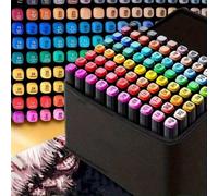 [Stylos Aquarelle Vibrants] Ensemble de stylos aquarelle à double pointe 30/48/60/80/100/120/168 couleurs | Corps en plastique durable, idéal pour la peinture, le croquis et l'artisanat - Cadeau de No