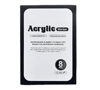 Stylos artistiques 9 couleurs métalliques pour environnements sombres et designs créatifs surligneurs pour projets artistiques