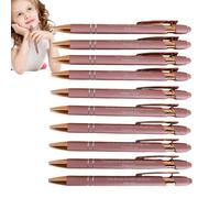 Stylos avec versets de la Bible - Stylo à bille inspirant avec verset biblique | Lot de 10 outils d'écriture pour cadeaux chrétiens, encre noire, rétractable, pour homme et femme, pas de bavure
