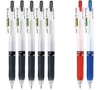 Stylos bille Zebra Sarasa Mark on Gel Ink 0,4 mm Couleur d'encre 5 Noir 1 Bleu 1 Rouge Total 7