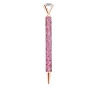 Stylos brillants Stylo rétractable à bouton-poussoir avec grande pierre | Stylos bling en gros pour phrases quotidiennes, bureau, amis, collègues, bureaux, infirmières,